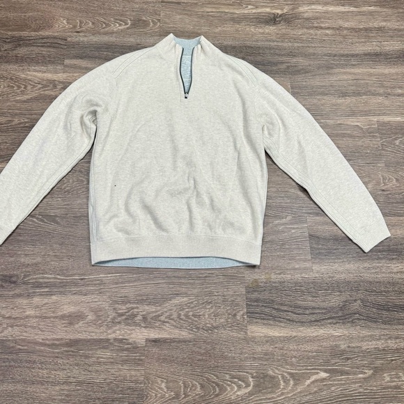 Tommy Bahama Other - Tommy Bahama Quarter Zip Pullover Sweater Oatmeal Beige Men’s Large